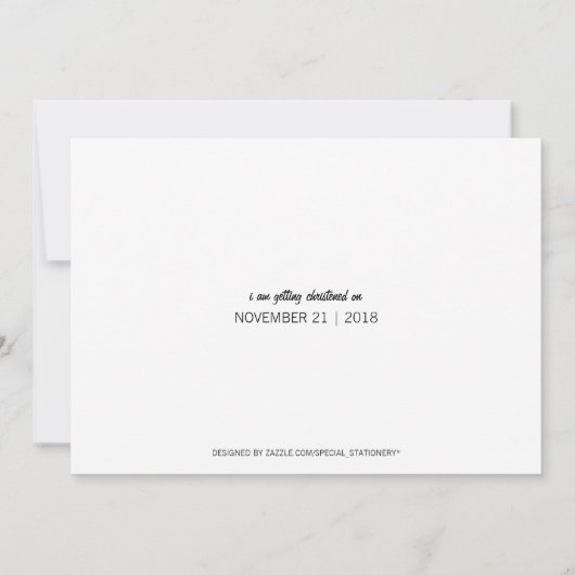 おパーソナライズされた前は俺の神の父か 招待状 (裏面)