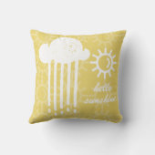 おパーソナライズされた前は僕の日光だ クッション (裏面)