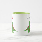 おパーソナライズされた前は全く乱暴だ マグカップ (中央)