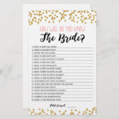 おパーソナライズされた前は花嫁の試合をどれだけ知っているか (正面/裏面)