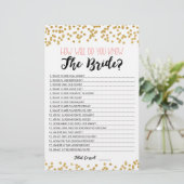 おパーソナライズされた前は花嫁の試合をどれだけ知っているか (スタンド正面)