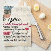 『おパーソナライズされた友達の贈り物最高の』 キッチンタオル (四つ折り)