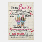 『おパーソナライズされた友達の贈り物最高の』 キッチンタオル (縦)