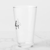 おパーソナライズされた名前結婚プレゼント タンブラーグラス (左)