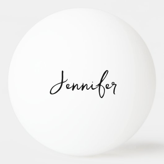 おパーソナライズされた名前結婚プレゼント 卓球ボール (正面)