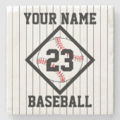 おパーソナライズされた名前 ストーンコースター (正面)