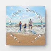 おパーソナライズされた宅フォトプラークカスタム文字 フォトプラーク (正面)