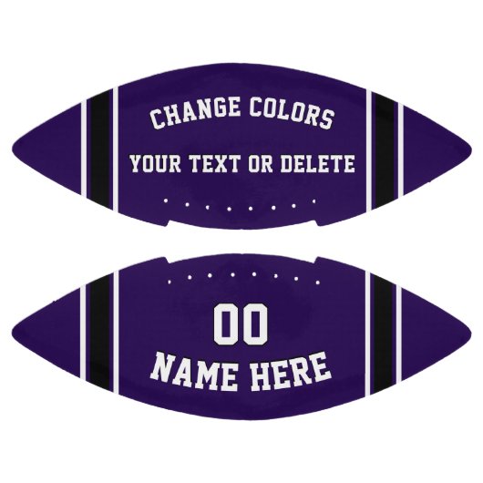 おパーソナライズされた客様のカラーと文字でサッカーボール アメリカンフットボール (パネル)