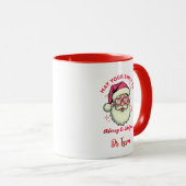 おパーソナライズされた客様のスマイルが明るくメリーなる マグカップ (正面右)