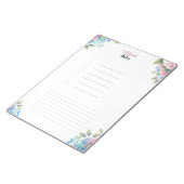 おパーソナライズされた客様のフローラ ノートパッド (アングル)