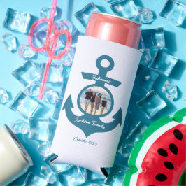 おパーソナライズされた客様の写真で家族旅行をクルーズ スリム缶クーラー