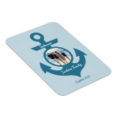 おパーソナライズされた客様の写真で家族旅行をクルーズ マグネット (右側)