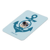 おパーソナライズされた客様の写真で家族旅行をクルーズ マグネット (左側)