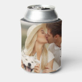 おパーソナライズされた客様の写真ビアホギスカスタム 缶クーラー (缶裏面)