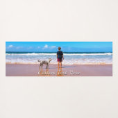 おパーソナライズされた客様の写真ヨガマットとカスタム文字 ヨガマット (裏面(横))