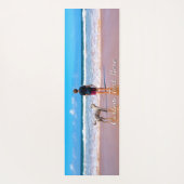 おパーソナライズされた客様の写真ヨガマットとカスタム文字 ヨガマット (裏面)