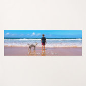 おパーソナライズされた客様の写真ヨガマットとカスタム文字 ヨガマット (正面(横))