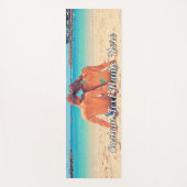 おパーソナライズされた客様の写真ヨガマットとカスタム文字 ヨガマット (正面)