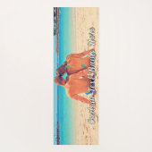 おパーソナライズされた客様の写真ヨガマットとカスタム文字 ヨガマット (裏面)