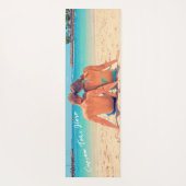 おパーソナライズされた客様の写真ヨガマットとカスタム文字 ヨガマット (裏面)