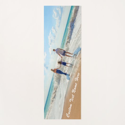 おパーソナライズされた客様の写真ヨガマットとカスタム文字 ヨガマット (正面)