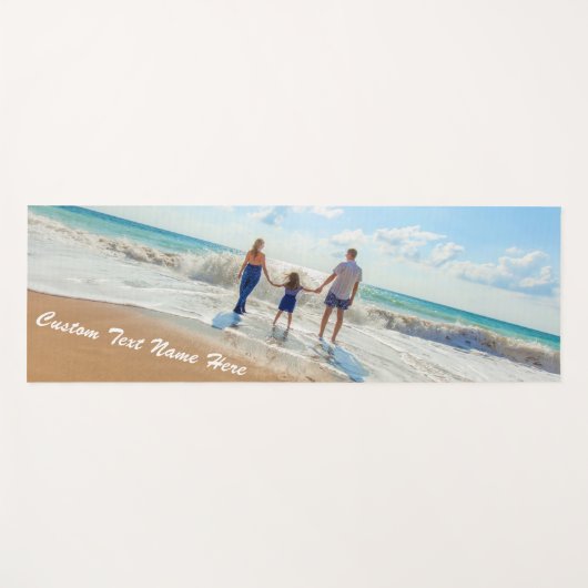 おパーソナライズされた客様の写真ヨガマットとカスタム文字 ヨガマット (正面(横))