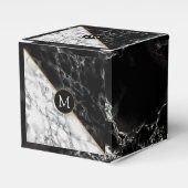 おパーソナライズされた客様の手紙とモノグラムのギフトボックス フェイバーボックス (正面サイド)