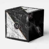 おパーソナライズされた客様の手紙とモノグラムのギフトボックス フェイバーボックス (裏面サイド)