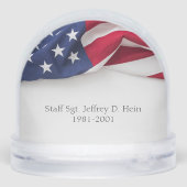 おパーソナライズされた客様の米国旗に感謝 (裏面)