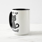 おパーソナライズされた客様または他のユーザーに対するシャットダウンのアラーム マグカップ (正面左)