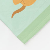 おパーソナライズされた客様または子供の名前 フリースブランケット (角)