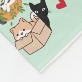 おパーソナライズされた客様または子供の名前 フリースブランケット (角)