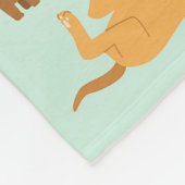 おパーソナライズされた客様または子供の名前 フリースブランケット (角)