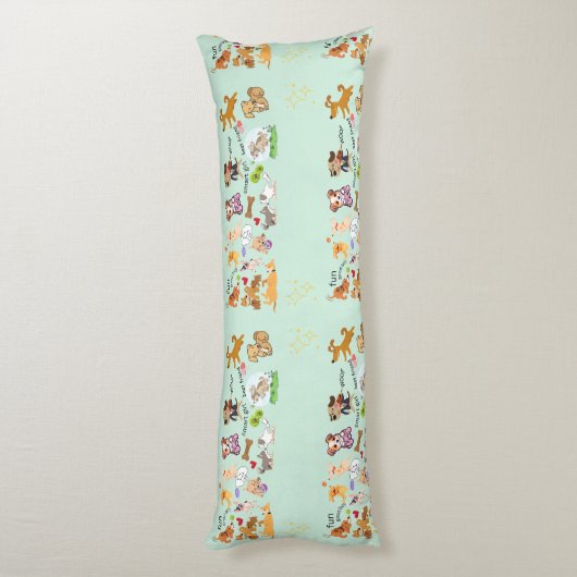 おパーソナライズされた客様または子供の名前 ボディピロー (裏面 (縦))