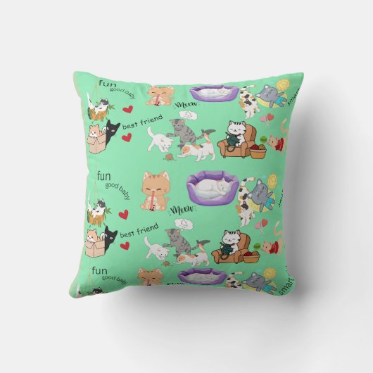 おパーソナライズされた客様または子供の投げピルの名前 クッション (裏面)