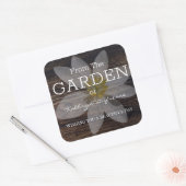 おパーソナライズされた庭の花のラベルから スクエアシール (封筒)