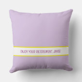 おパーソナライズされた楽しむ客様の退職の同僚バラ クッション (裏面)