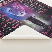 おパーソナライズされた母さんの娘に シェルパブランケット (3/4)