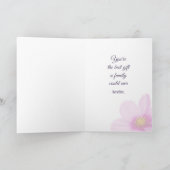 おパーソナライズされた母さんの日が大好きな写真 カード (内部)