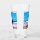 おパーソナライズされた気に入りのフォトグラスメイクカスタム文字 タンブラーグラス (左)