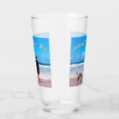 おパーソナライズされた気に入りのフォトグラスメイクカスタム文字 タンブラーグラス (右)