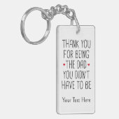 おパーソナライズされた礼ボーナスパパ キーホルダー (正面左)