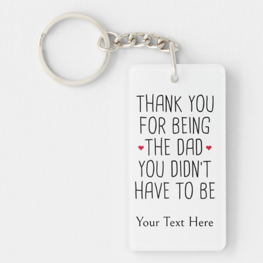 おパーソナライズされた礼ボーナスパパ キーホルダー (正面)