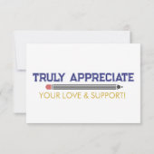 おパーソナライズされた礼先生感謝カスタム サンキューカード (裏面)