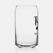 おパーソナライズされた結婚世話に感謝 ガラス缶 (右)