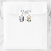 おパーソナライズされた隣の土産に願う スクエアシール (バッグ)