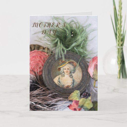 おファッションド母さんビクトリアンの日 カード (正面)