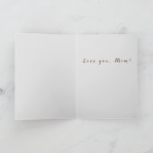 おファッションド母さんビクトリアンの日 カード (内部)