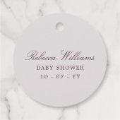 おフランスの客様のマカロンの積み重ね感謝していり フェイバータグ (裏面)