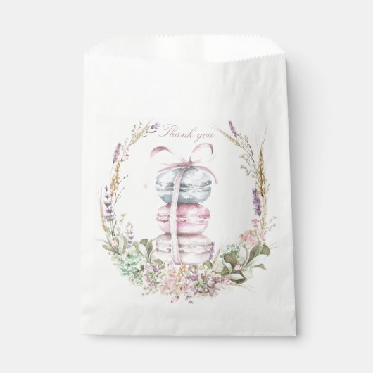 おフランスの客様のマカロンの積み重ね感謝していり フェイバーバッグ (正面)